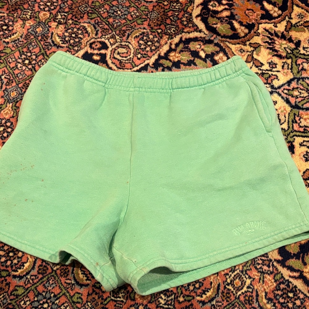 Billabong Mint Green Athletic Shorts